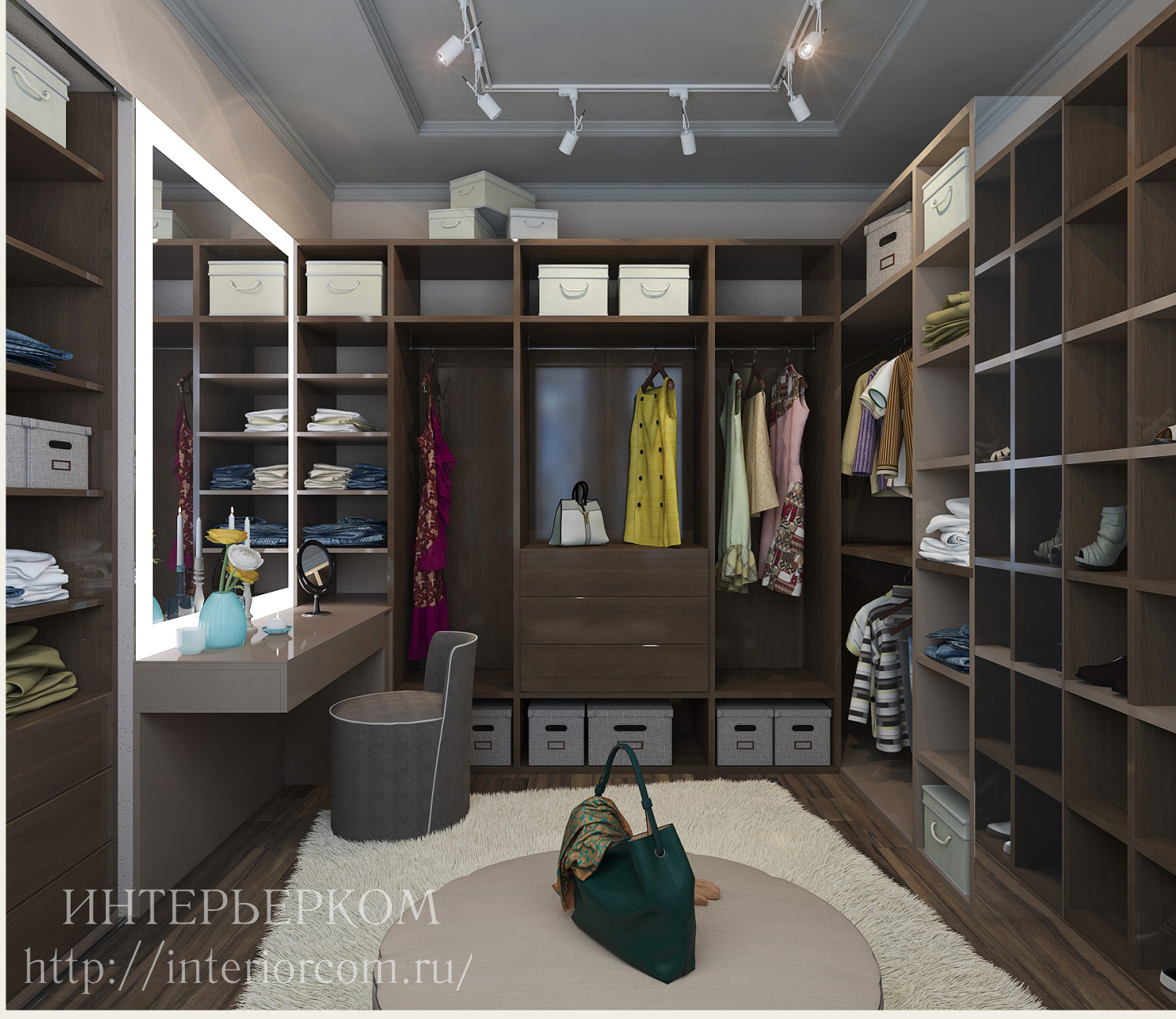 Как выглядит гардеробная комната: фото и проекты