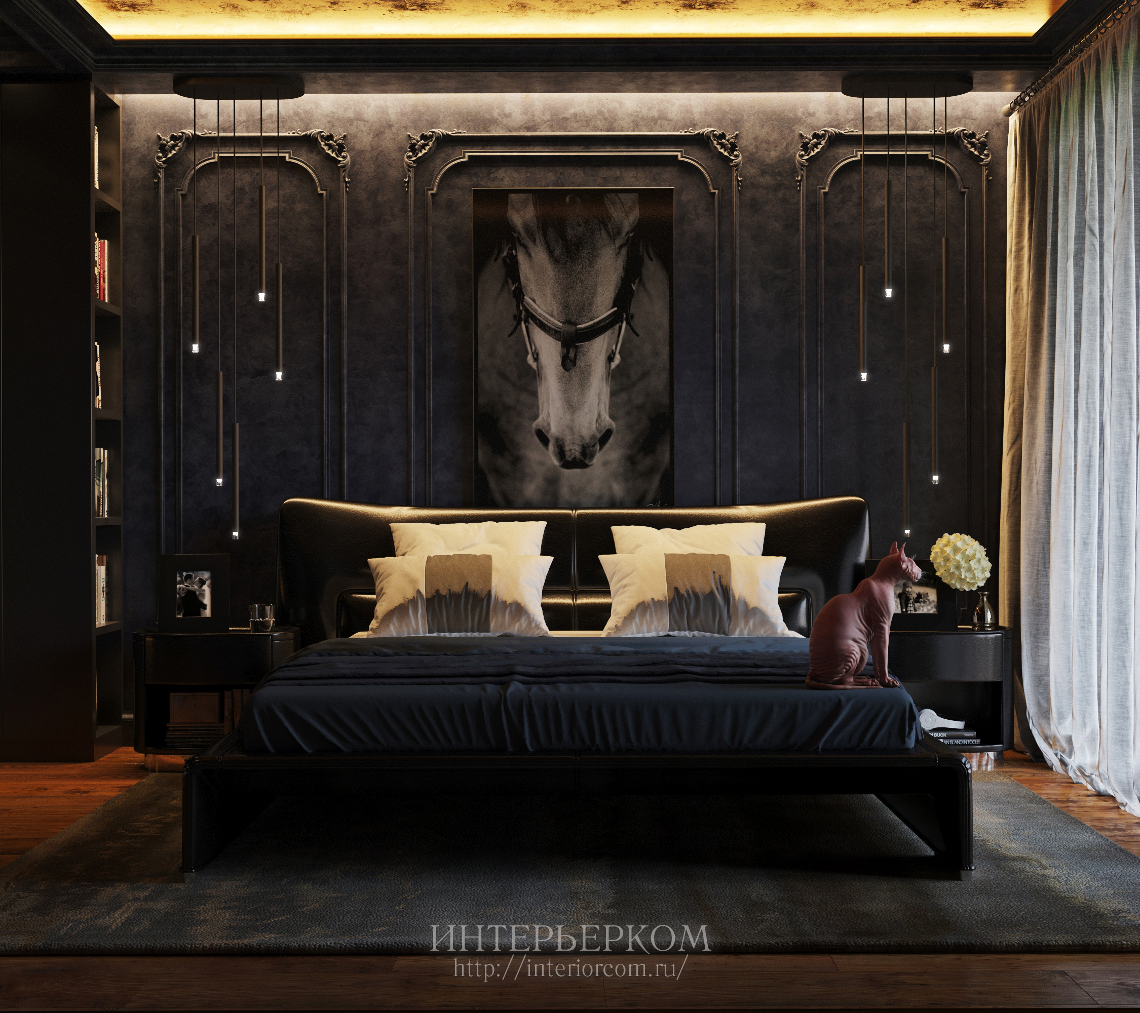спальня в стиле современная классика