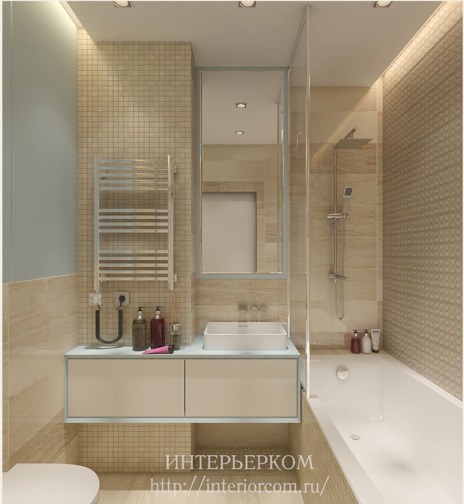 Kombinirana unutrašnjost kupaonice: 5 glavnih značajki za hladan dizajn